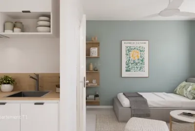Résidence Campussimo – T1, chambre