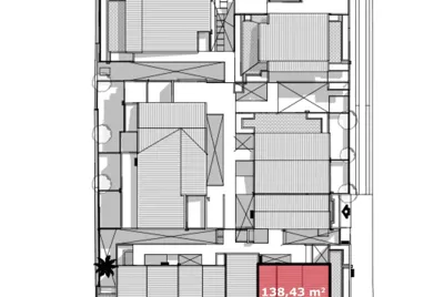 2 commerces en centre-ville de Saint-Pierre – plan de façade