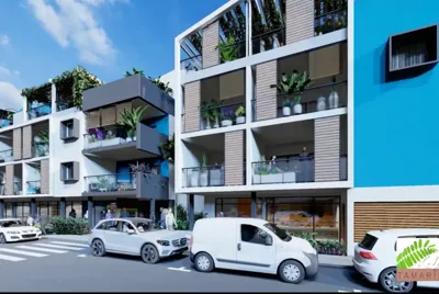 2 commerces en centre-ville de Saint-Pierre – plan en 3D